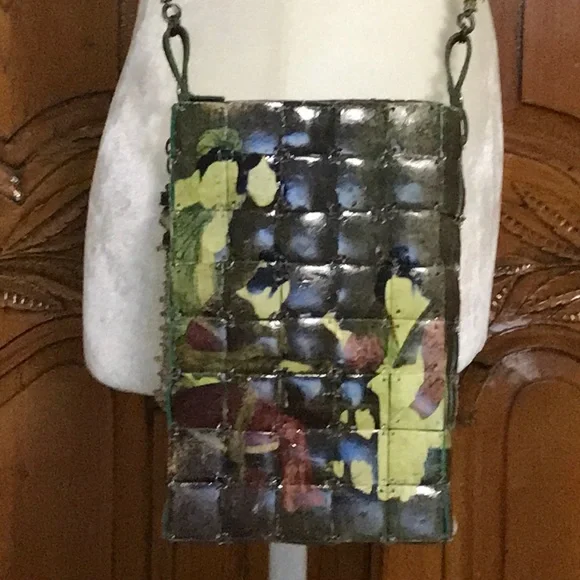 Uniquely Hand Painted Crossbody Bag - Picture 2 of 11